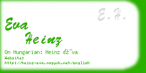 eva heinz business card